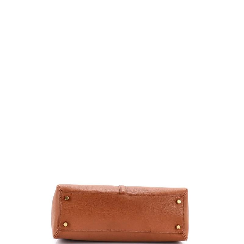 Celine 16 Top Handle Bag Grained Calfskin Medium - 4