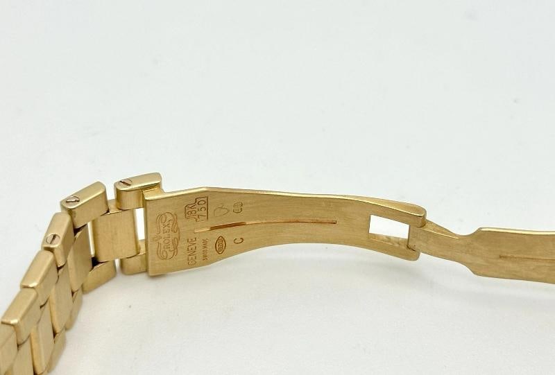Vintage Rolex Cellini 4360 25mm White Roman Dial Octagonal 18K Yellow Gold - 6