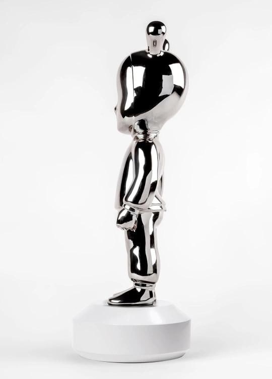 LLADRO THE SILVER GUEST LARGE #8814 BRAND NIB ALIEN 20.5" TALL WHITE - 4