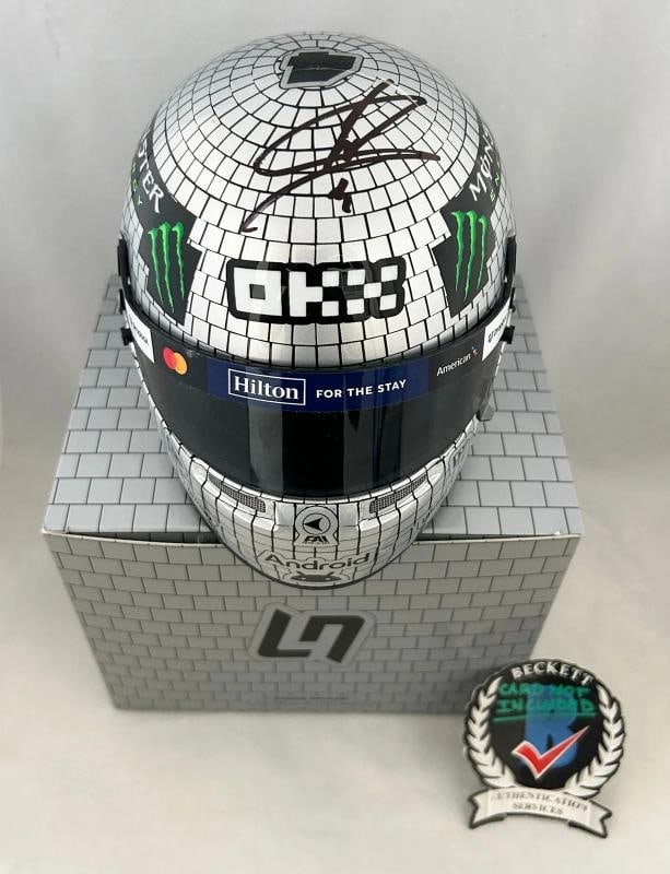 Lando Norris Signed Helmet 1:2 2025 Miami GP McLaren F1 Beckett BAS COA (1 of 1)
