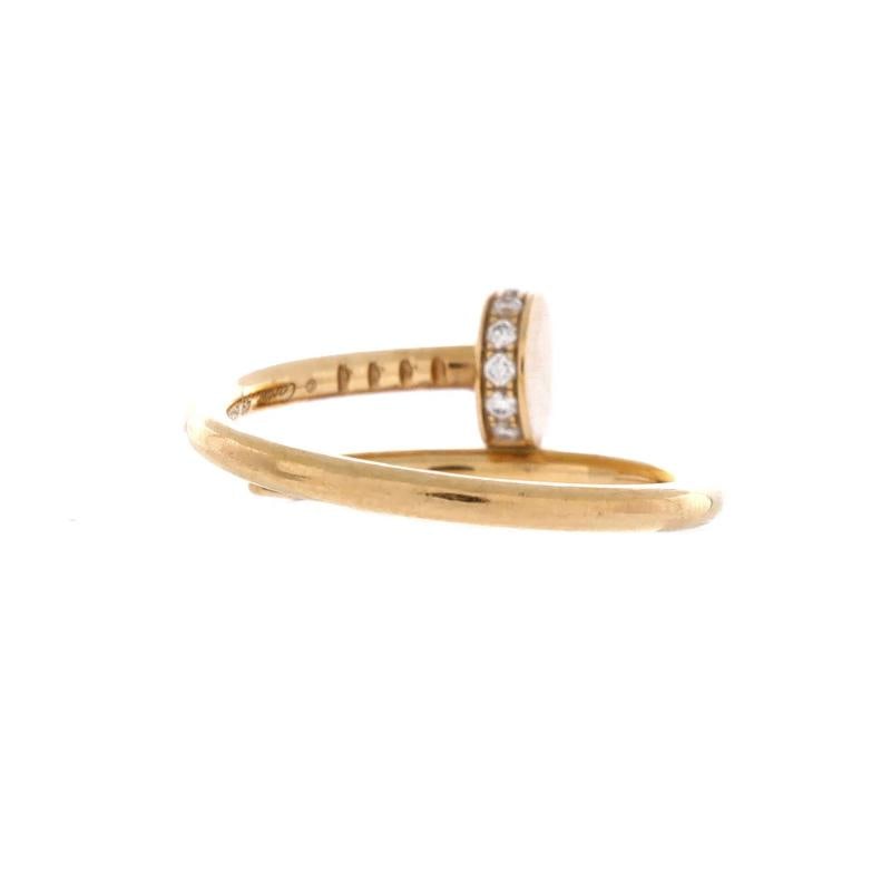 Cartier Juste un Clou Ring 18K Yellow Gold and Diamonds Small - 3