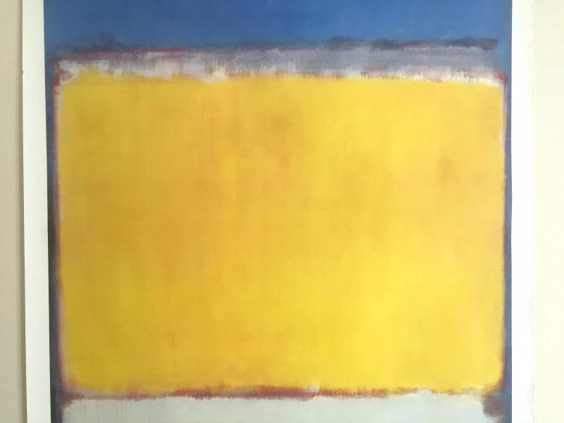 MARK ROTHKO RARE VINTAGE 1996 LITHOGRAPH PRINT XLARGE MOMA POSTER " No.10 " 1958 - 3