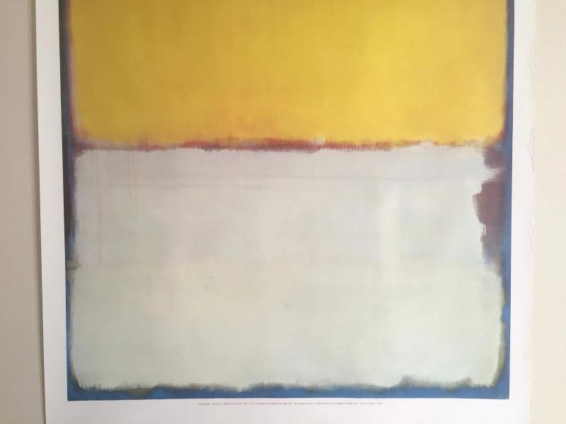 MARK ROTHKO RARE VINTAGE 1996 LITHOGRAPH PRINT XLARGE MOMA POSTER " No.10 " 1958 - 4