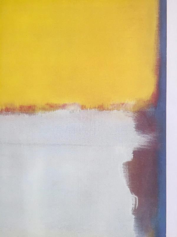 MARK ROTHKO RARE VINTAGE 1996 LITHOGRAPH PRINT XLARGE MOMA POSTER " No.10 " 1958 - 7
