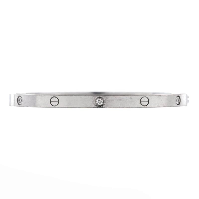 Cartier Love 6 Diamond Bracelet 18K White Gold and Diamonds Small (1 of 4)