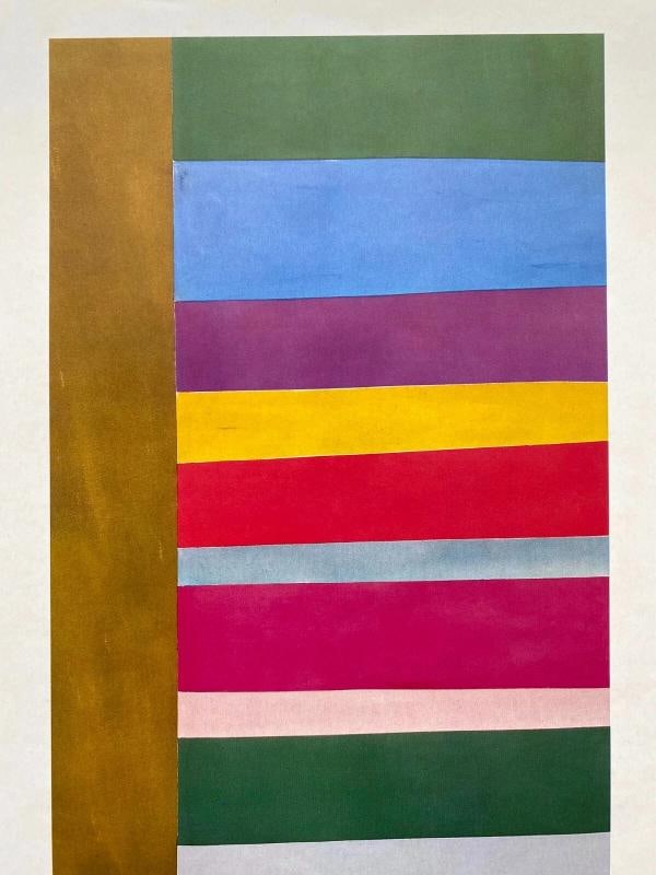 JACK BUSH RARE VTG 1979 MID CENTURY MODERN LITHOGRAPH PRINT " TALL SPREAD " 1966 - 2