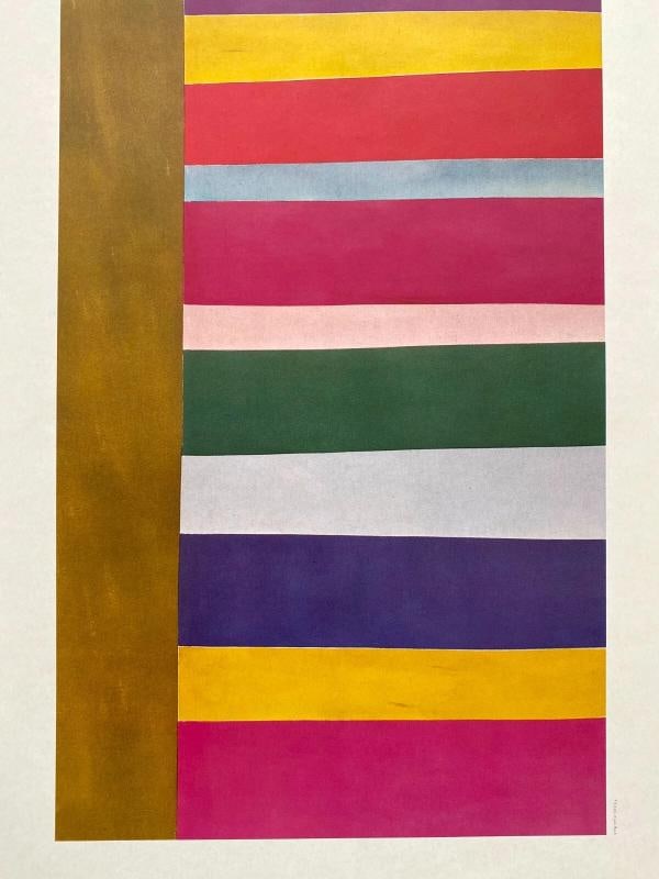 JACK BUSH RARE VTG 1979 MID CENTURY MODERN LITHOGRAPH PRINT " TALL SPREAD " 1966 - 3
