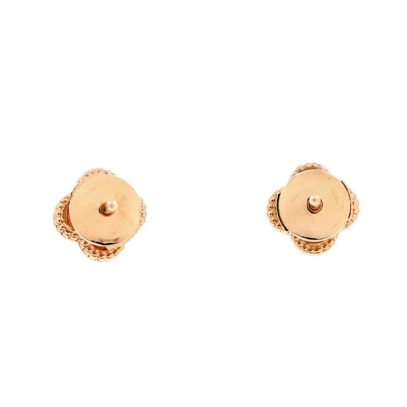 Van Cleef & Arpels Sweet Alhambra Stud Earrings 18K Rose Gold - 2