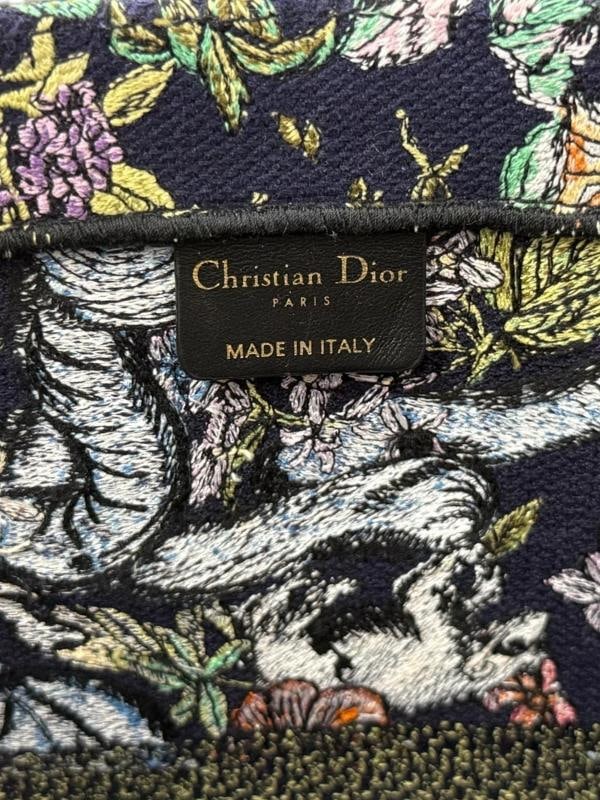CHRISTIAN DIOR D Constellation Embroidery Book Tote Large Navy Blue - 4