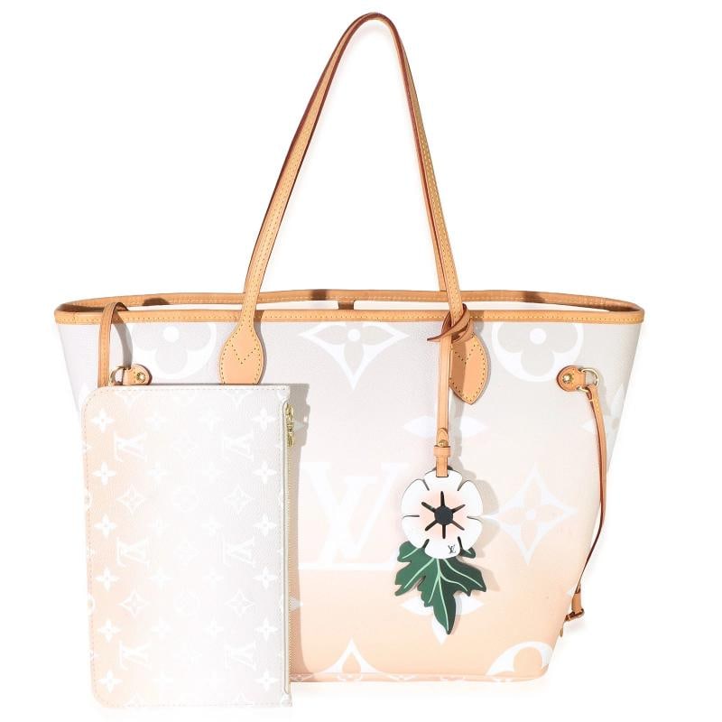Louis Vuitton Brume Monogram Giant By The Pool Canvas Neverfull MM: Condition: Pre-owned - Good,Dimensions: 12.5 x 11 x 6.25,Handbag Accessories: Box;Pochette,Bag Width: 12.5 in,Bag Depth: 6.25 in,Bag Height: 11 in,Department: Unisex,Style: Tote,Material: