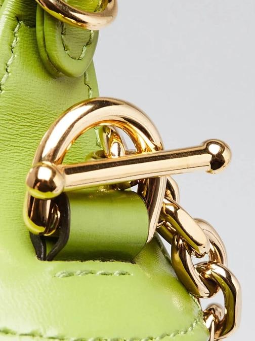Gucci Green Leather/Canvas Crystal GG Jackie 1961 Mini Bag - 5