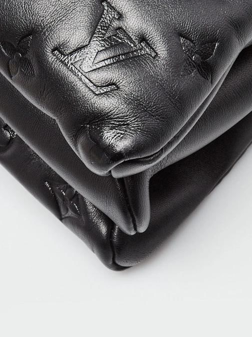 Louis Vuitton Black Monogram Embossed Leather Coussin MM Bag - 4