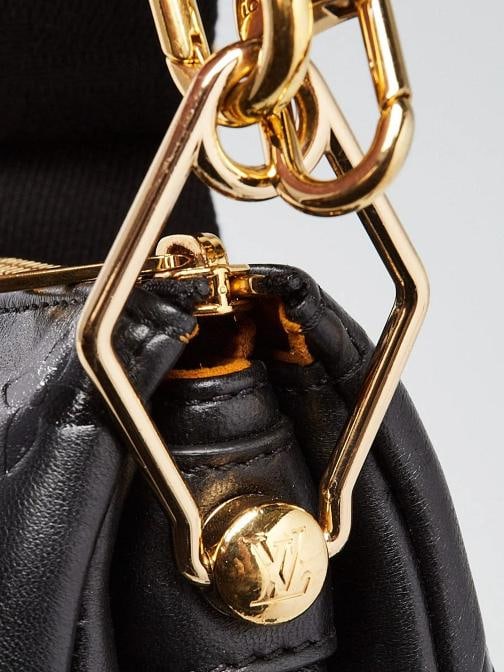 Louis Vuitton Black Monogram Embossed Leather Coussin MM Bag - 6