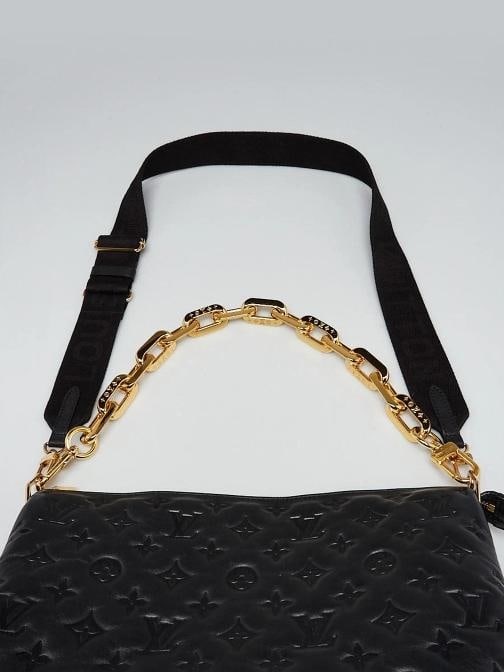 Louis Vuitton Black Monogram Embossed Leather Coussin MM Bag - 8