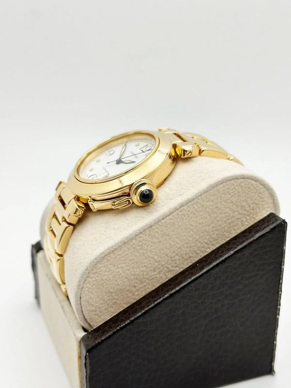 Cartier Pasha C Ref 1035 White Dial 18K Yellow Gold 35mm - 6