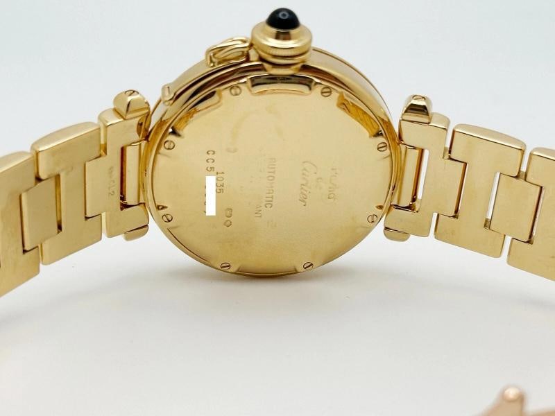 Cartier Pasha C Ref 1035 White Dial 18K Yellow Gold 35mm - 8