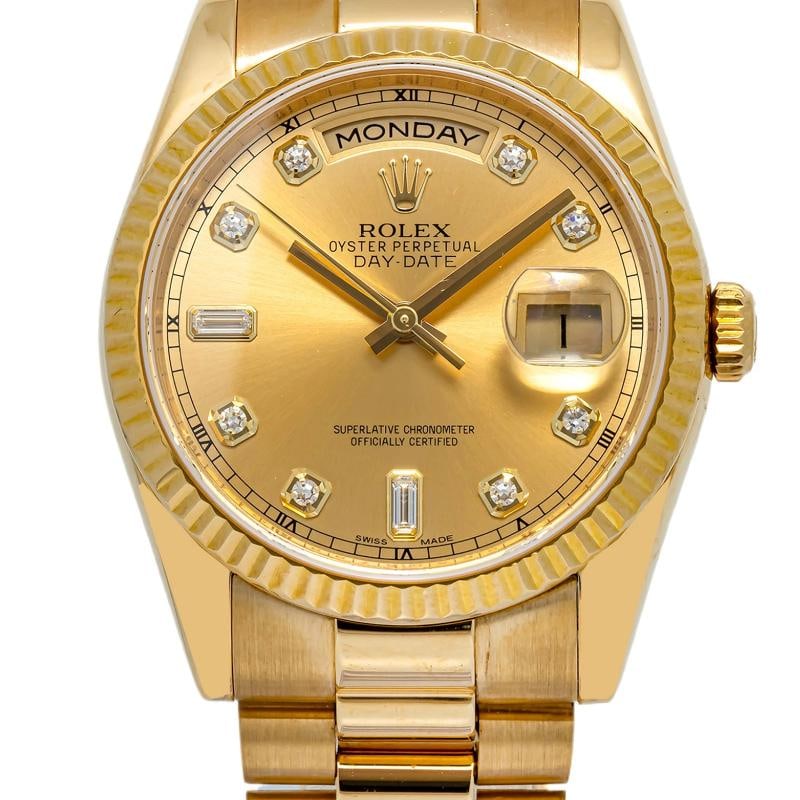 Rolex Day-Date 118238A 18k Yellow Gold Automatic Gold Dial Men's 36mm - 2