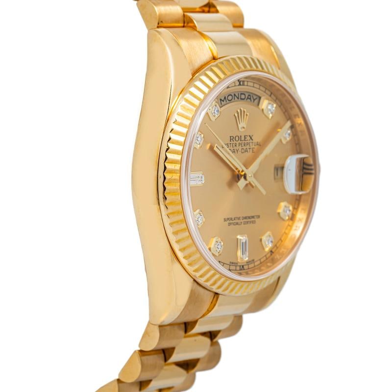 Rolex Day-Date 118238A 18k Yellow Gold Automatic Gold Dial Men's 36mm - 4