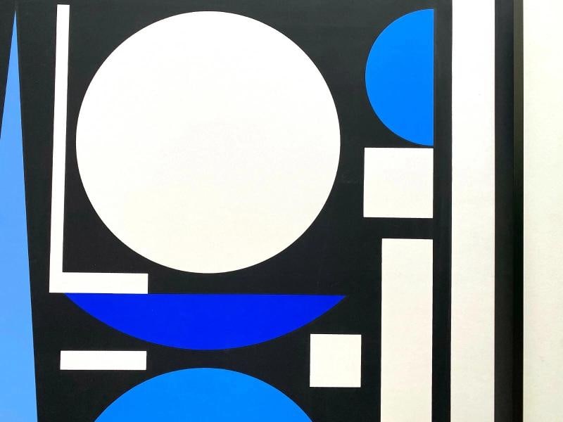 AUGUSTE HERBIN RARE 1975 MODERNIST SILKSCREEN PRINT FRAMED PARIS EXHBTN POSTER - 10