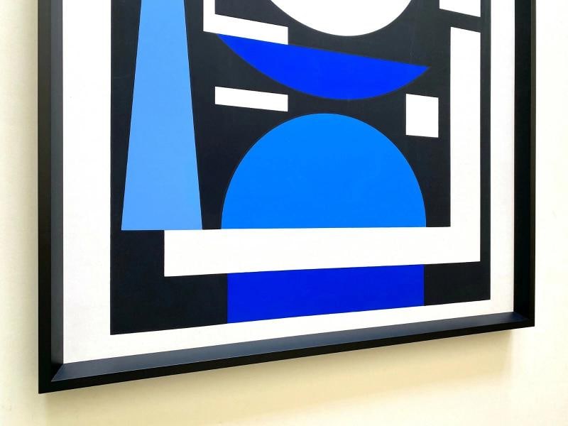 AUGUSTE HERBIN RARE 1975 MODERNIST SILKSCREEN PRINT FRAMED PARIS EXHBTN POSTER - 7