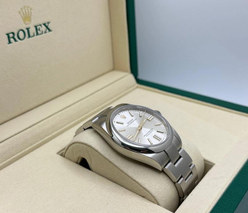 2025 Rolex Oyster Perpetual 134300 41mm Silver Dial Stainless Steel Box Papers - 2