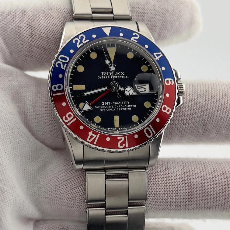 Vintage Rolex GMT-Master Pepsi 1675 40mm Red Blue Stainless Steel - 2