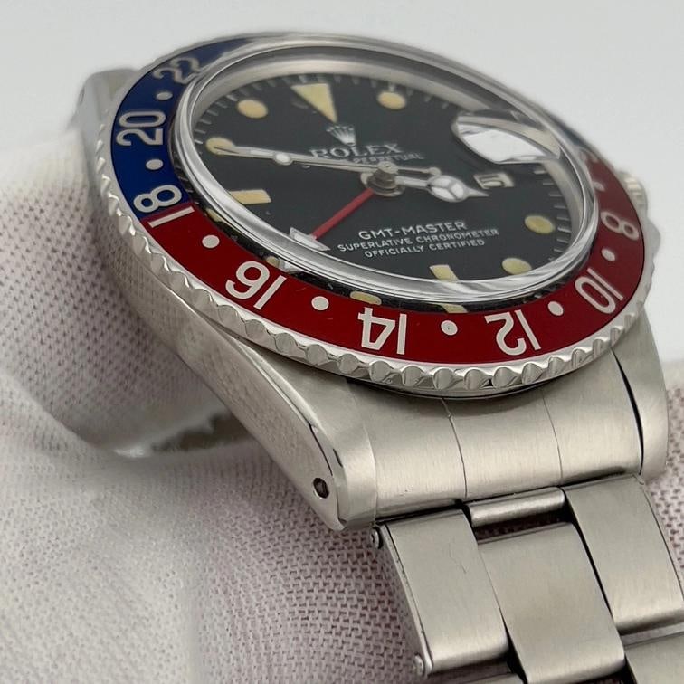 Vintage Rolex GMT-Master Pepsi 1675 40mm Red Blue Stainless Steel - 4