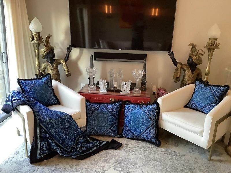 Atelier Versace Custom Made Set Of 4 Pillows Sz18Ã¢â¬Â18Ã¢â& - 2
