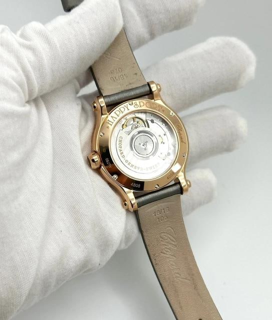 Chopard Happy Sport 274808-5014 36mm Floating Diamond 18K Rose Gold Box Papers - 11