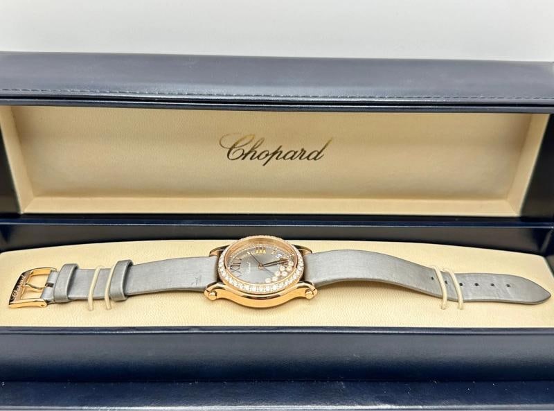 Chopard Happy Sport 274808-5014 36mm Floating Diamond 18K Rose Gold Box Papers - 6