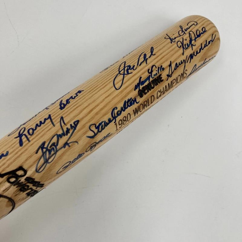 1980 Philadelphia Phillies World Series Champs Team Signed Bat 31 Sigs (PSA LOA) - 9