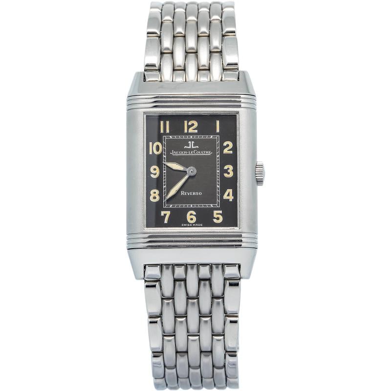 Jaeger-LeCoultre Reverse Grande Taille Shadow 271.8.61 SS Auto Men's Watch 26mm: Case Size 26mm Wrist Fit 7.75 inches Box No Papers No Condition Ã¢â¬â Used - Good Full Specifications Brand Jaeger-LeCoultre Customized No Serial # 17xxxxx Gender Men Band