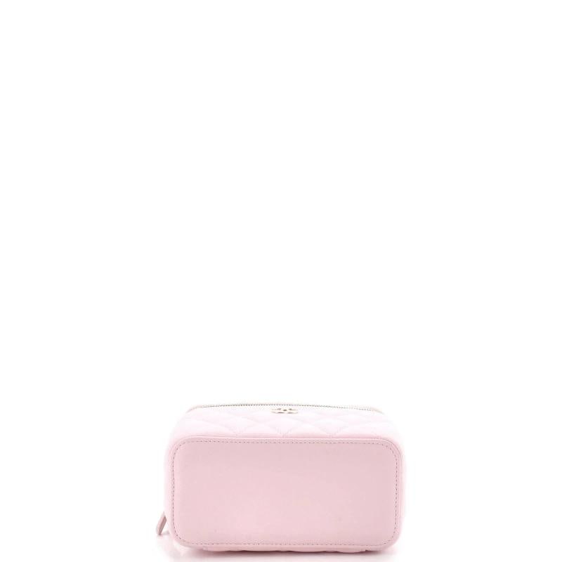 Chanel Tiny CC Link Vanity Case with Chain Quilted Caviar Small - 4