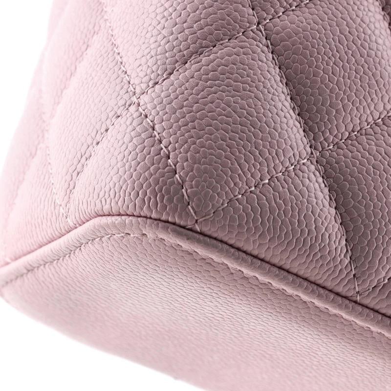 Chanel Tiny CC Link Vanity Case with Chain Quilted Caviar Small - 6