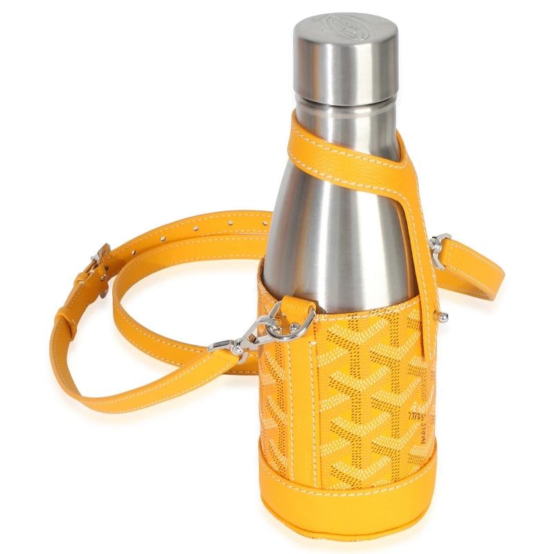 Goyard Yellow Goyardine Canvas Yonne MM Case & Flask - 3