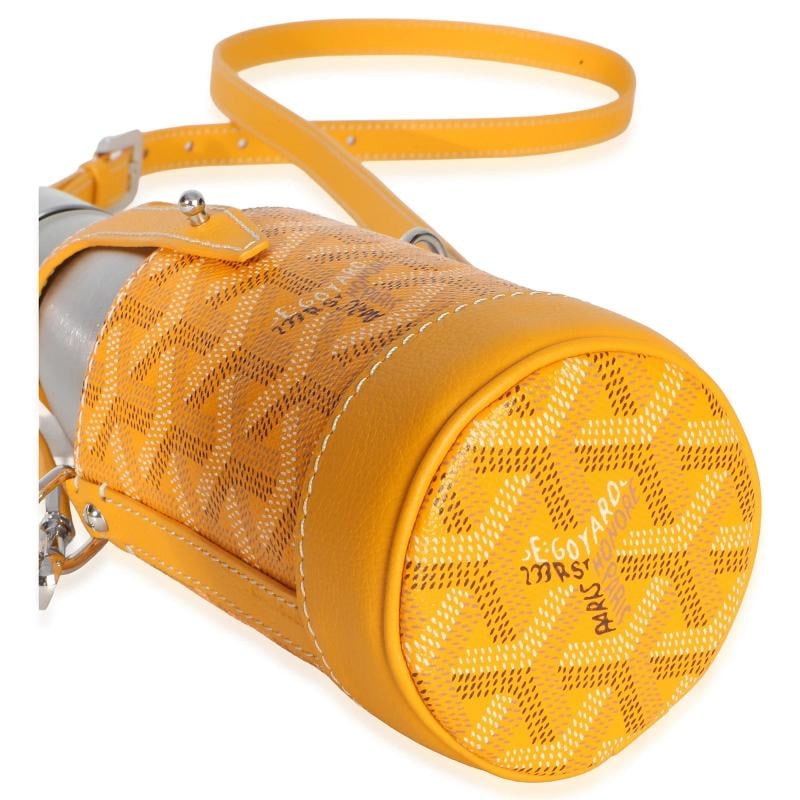 Goyard Yellow Goyardine Canvas Yonne MM Case & Flask - 5
