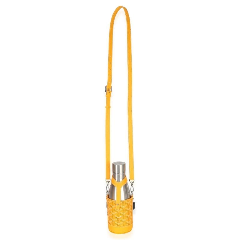 Goyard Yellow Goyardine Canvas Yonne MM Case & Flask - 8