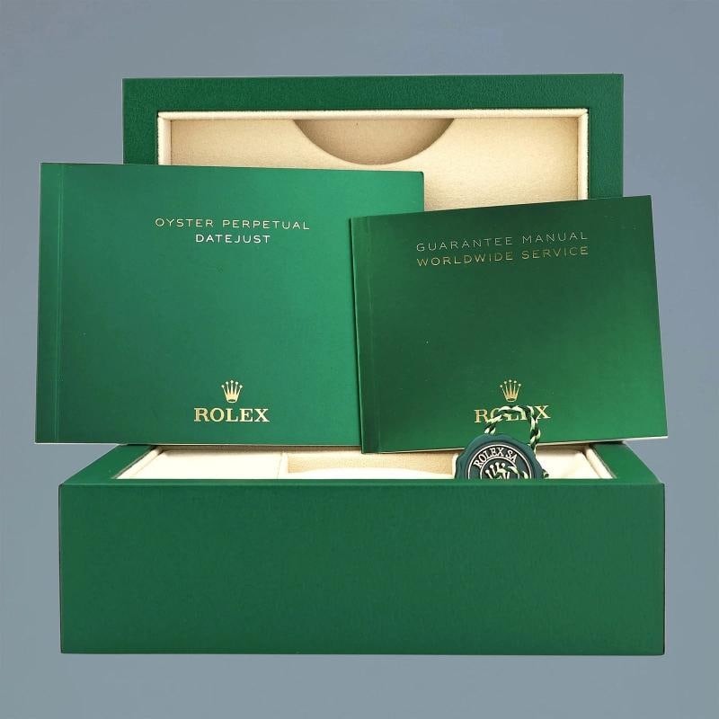 MINT 2014 Rolex DateJust 36mm 116200 Steel Oyster Floral Flower Dial Watch Box - 7