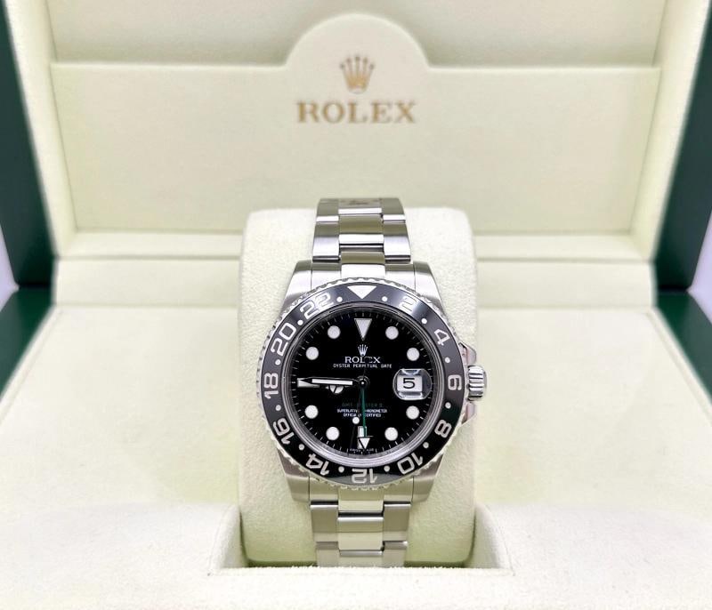 Rolex GMT Master II 116710LN 40mm Black Dial Ceramic Bezel Steel Box Paper - 2