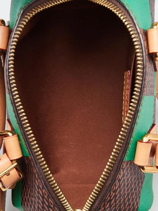 Louis Vuitton Green Damier Canvas Speedy 18 Bandouliere Pop Bag - 10