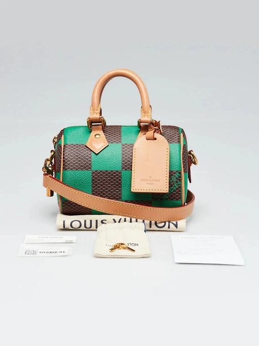 Louis Vuitton Green Damier Canvas Speedy 18 Bandouliere Pop Bag - 12