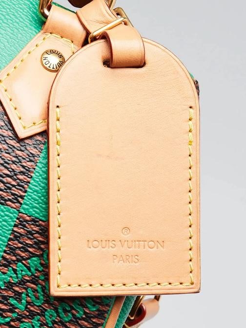 Louis Vuitton Green Damier Canvas Speedy 18 Bandouliere Pop Bag - 6