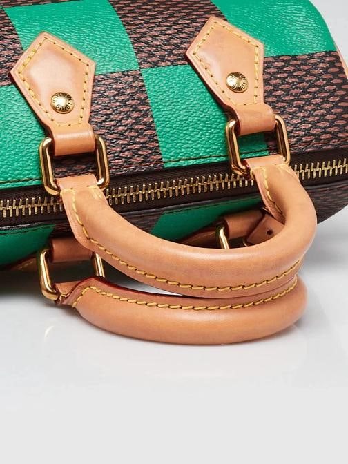 Louis Vuitton Green Damier Canvas Speedy 18 Bandouliere Pop Bag - 8