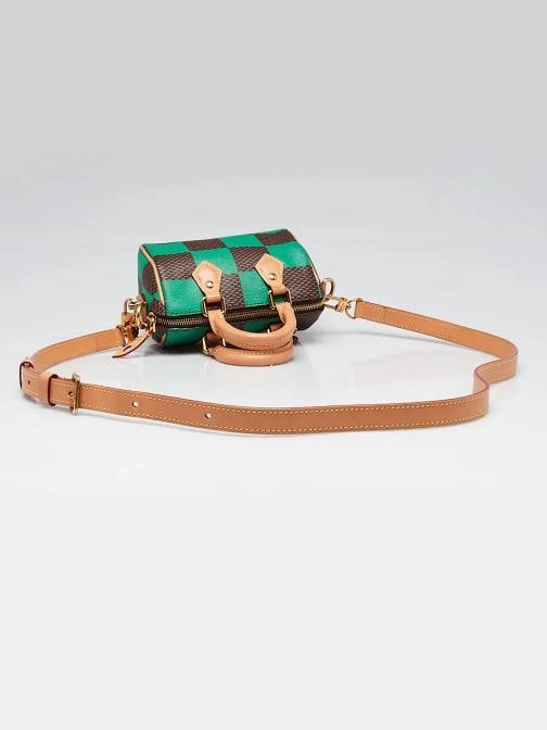 Louis Vuitton Green Damier Canvas Speedy 18 Bandouliere Pop Bag - 9