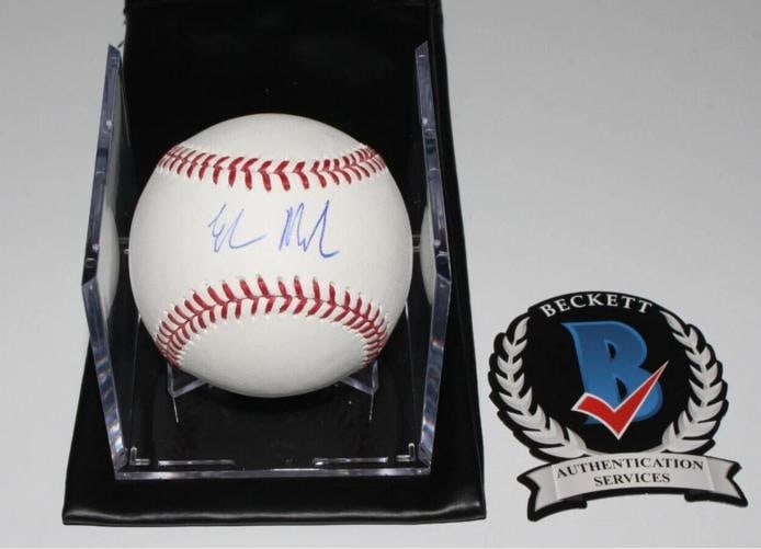 ELON MUSK TESLA SPACEX FOUNDER SIGNED OFFICIAL BASEBALL BECKETT COA FALCON HEAVY - 3