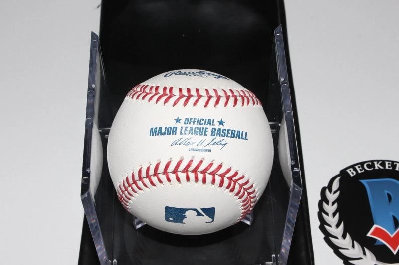 ELON MUSK TESLA SPACEX FOUNDER SIGNED OFFICIAL BASEBALL BECKETT COA FALCON HEAVY - 5