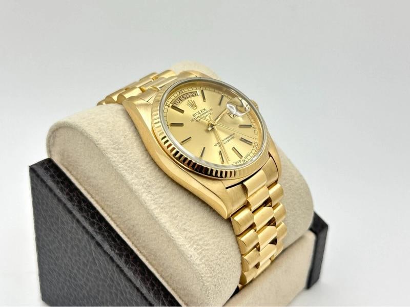 Rolex Day Date President 18038 36mm Champagne Dial 18K Yellow Gold - 6