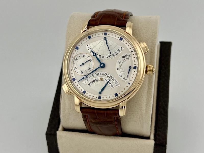 Maurice Lacroix Masterpiece Double Retrograde MP7018 18k Rose Gold 43mm - 2