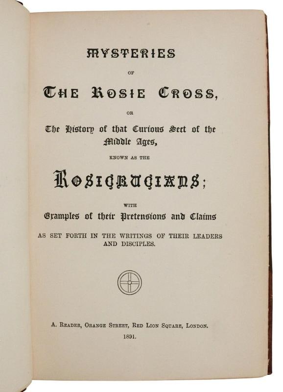 Phallicism Series ~ HARGRAVE JENNINGS ~ First Editions ~ 1889-1891 Rosicrucians - 8