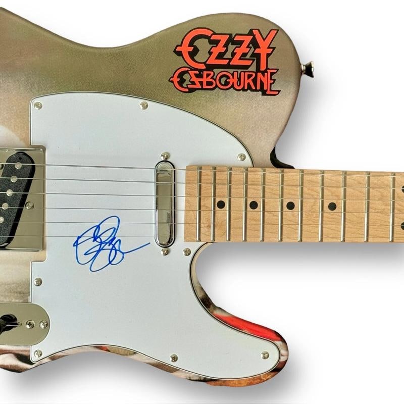 Ozzy Osbourne Signed Guitar Custom 1/1 Graphics JSA COA Blizzard of Ozz - 2